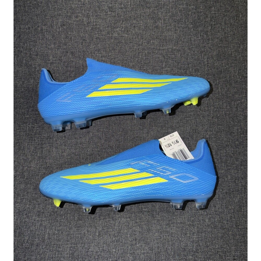 New Size 9.5 Men's Adidas F50 League Laceless FG/MG Blue Soccer cleats JR8985